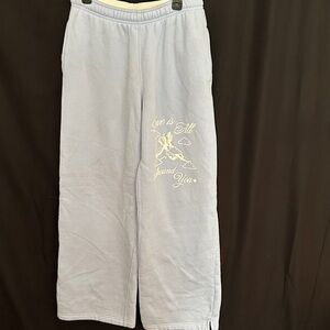 wild fable Light Lavender Track Pants with White Graphic